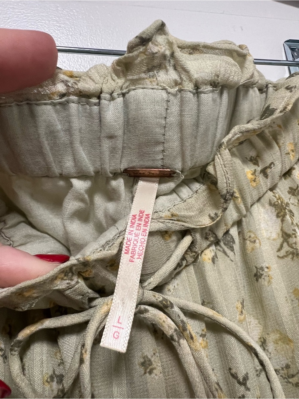 Free People Yellow Emmaline Tiered Floral Pants - Picture 10 of 12